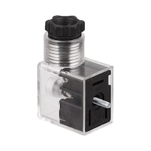 Işikli Soket-Din43650B-C (1/4" Ve 1/8" Valf Bobini Için) Din43650C-24