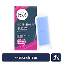 Veet Hassas Ciltler için Bacak ve Vücut Bölgesi Sir Ağda Bantları 40'lı