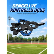 Savaş Uçağı Tasarımlı Drone 2.4g Uzaktan Kumandalı 360 Takla Jiroskop Tek Tuş Kalkış İniş - Lisinya