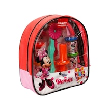 Crafy Minnie Sırt Çantalı Oyun Hamuru Seti 200 Gr. 18 Parça Çok  Renkli