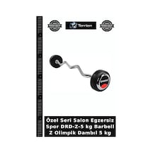Özel Seri Salon Egzersiz Spor Drd-z-5 Kg Barbell Z Olimpik Dambıl 5 Kg