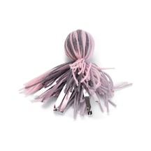 Hnrlıshp Beeztees Kedi Oyuncağı, Ahtapot, Yün Ve Kurdela, Pembe Ve Gri, 12x4x4cm