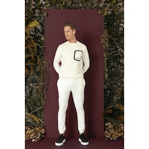 Efor P 1140 Slim Fit Ekru Spor Pantolon Ekru