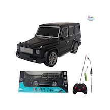 Gerçekçi Tasarım Uzaktan Kumandalı Şarjlı Full Fonksiyon Jeep Araba 1:16 Ölçek Siyah