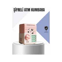 Pembe Elektronik Şifreli Otomatik Para Çeken Atm Kumbarası