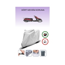 Gri Arka Çanta Uyumlu Haojue Vh 125 Uyumlu Motosiklet Brandası Motor Örtüsü