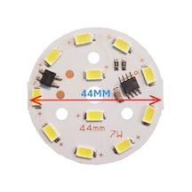 220Volt 7Watt Smd 2835 Ledli Led Modül 10mm Delik Çaplı Beyaz 220V 7W Avize Ledi 44MM(3 Adet)