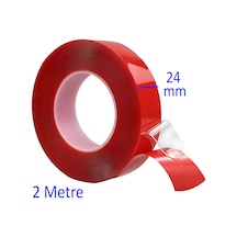 Çift Taraflı Silikon Bant Montaj Bandı Şeffaf 24 Mm X 2 Metre Güçlü Çok Amaçlı Yapıştırıcı