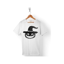 Cadılar Bayramı Halloween Cadı Satanist Skull Erkek Tişört 001
