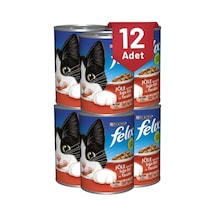 Felix Sığır Etli Ve Tavuklu Yetişkin Kedi Konservesi 400 Gr