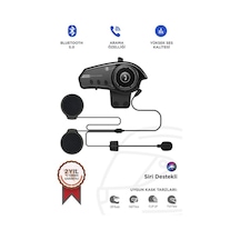 Torima Bt-35 Siyah 5.0 Bluetooth Motosiklet Kulaklığı Siyah