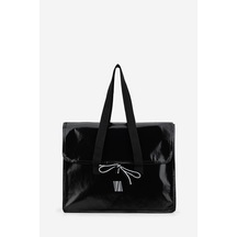 Valmenti Unisex Tekstil Siyah Orta Bez Poşet Çanta 1223 Val-3500 Orta Boy/sıyah