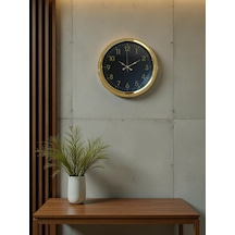 Golden Night Luxury 40 Cm Metal Duvar Saati Çok Renkli