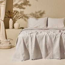 Soft Milva Çift Kişilik Çok Amaçlı Örtü - Kahverengi - 200x230 Cm Çok Renkli