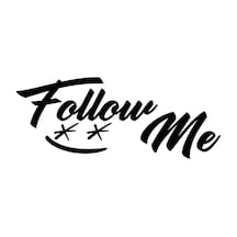 20 X 8 Cm Follow Me Beni Takip Et Oto Sticker Araba Cam Sticker