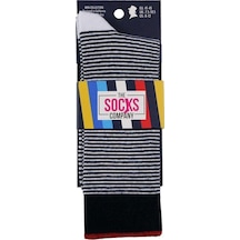 Desenli Erkek Soket Çorap-1850 Çok Renkli