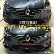 Megane 4 Hb Sedan Ön Lip Plastik Piano Black Tam Uyumlu