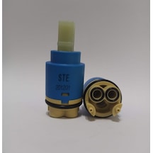 Stecell Ste-25 MM Ayaklı Çift Girişli Sıcak Soğuk Miks Kartuşu Mavi