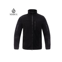 Yeni Polar Ceket, Erkek Dik Yaka Polar Ceket, Sonbahar Ve Kış İçin Sıcak Ve Rahat. Siyah