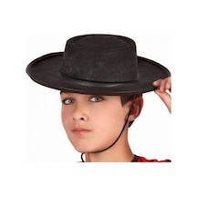 Siyah - 479 - Renk Keçe Flamenko Şapkası - Novapazr - Çocuk Boy