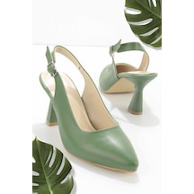 Bambi Yeşil Kadın Klasik Topuklu Ayakkabı K01671120109 001