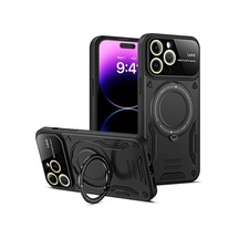 Apple iPhone Uyumlu 16 Pro Max Kılıf Joy Lens Standlı Kapak - Siyah Bzsxx00 1