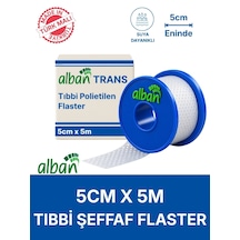 Pe 5cm X 5m Şeffaf Perforeli Flaster. Hipoalerjenik, Nefes Alabilen, Cilde Dost, Suya Dayanıklı
