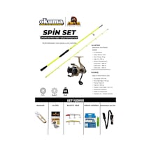 Oslo Hightech 270cm 5-55gr Okuma Outrax 4000 Spin Olta Seti