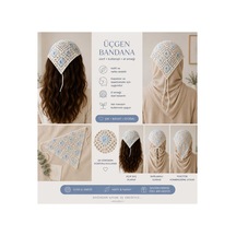 Örgü Bandana Çok Renkli - 921864219 Çok Renkli
