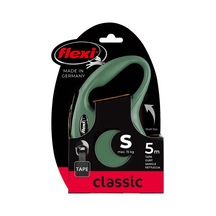 Flexi New Classic S Beden Yeşil 5 Mt Şerit Tasma Açık Mavi