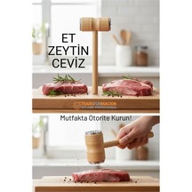 Zenvac Ahşap Saplı Profesyonel Et Dövücü, Zeytin Ve Ceviz Kırıcı Çekiç Zenvac29 Renkli