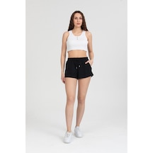 Twenty3 Kadın Beli Lastikli Basic Kısa Cepli Şort 001