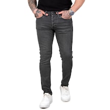 DeepSEA Erkek Füme Kaplamalı Slim Fit Kot Pantolon 23