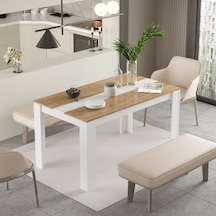 Robin Home Lena Yemek Masası 140x80 Sepet-beyaz Robin Home Lena Yemek Masası 140x80 Sepet-beyaz