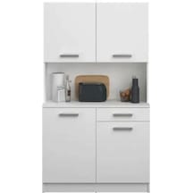 Arslan Çok Amaçlı Dolap-mikrodalga-erzak-airfryer-mutfak-kiler Dolabı-kahve Köşesi-beyaz-100cm Beyaz