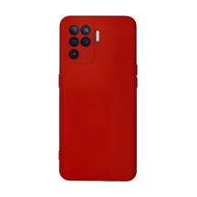 Oppo Reno 5 Lite Kılıf Nano İçi Kadife Silikon - Kırmızı 0.2M-Çok Renkli