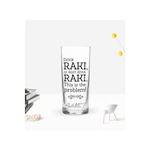 Kişiye Özel Renkli Baskılı Drink Rakı Tasarımlı Rakı Bardağı-1