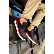 Chekich Mn979 - Santoni Gbt Spor Erkek Ayakkabı Sıyah/kırmızı Sıyah-kırmızı