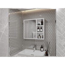 Banyo Tuvalet Aynalı Dolap 65' Çok Renkli