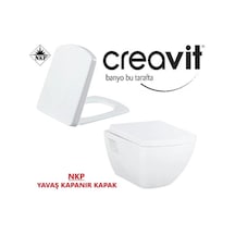 Creavit Tp326 Asma Klozet + Nkp Zümrüt Yavaş Kapanır Kapaklı