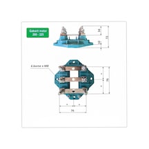 Üç Fazlı Elektrik Motorları İçin Terminal Panosu, 200-225, 6xm8