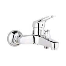 Banyo Bataryası Tek Kollu Krom Duvar Tipi Küvet Duş Bataryası