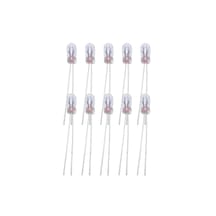 10 Adet 10x4mm 24v Mini Ampul Kıl Bacak Dipsiz Gösterge Ampulü Sa