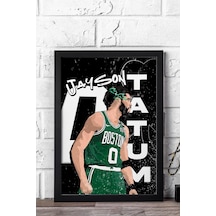 Jayson Tatum Çerçeveli Tablo - Basketbol Nba Posteri Tablo