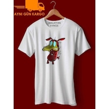 Coragem O Cao De Ferro Baskılı Tişört Tshirt Ücretsiz Kargo
