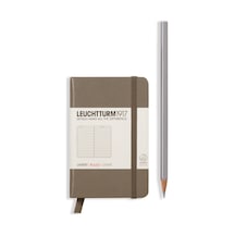 Leuchtturm1917 Mini Boy A7 Not Defteri, Çizgili, Taupe Kapak Gri