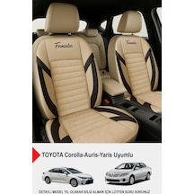 Formentor Tay Tüyü Oto Koltuk Kılıfı Toyota Corolla-auris-yaris Uyumlu Bej