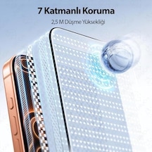 Cappy İphone 17 Pro Max İle Uyumlu Ekran Koruyucu, Tam Kaplama Temperli Cam, Kabarcıksız Ve Tozsuz Uygulama, 9h Çizilmez Koruma, Hd Şeffaf, Siyah Çerçeve, Kılıf Dostu
