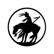 Savaşçı Ve At Kişiselleştirilmiş Araba Çıkartmaları