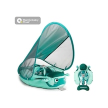 Mambobaby Yüzme Simidi - Frogs, Emniyetli, Gölgelikli Ve Ayak Destekli